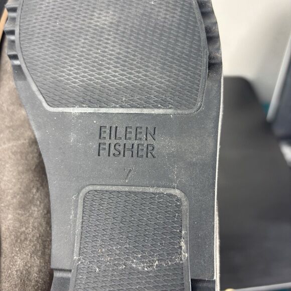 Eileen Fisher Gray Suede Flats - Picture 12 of 12